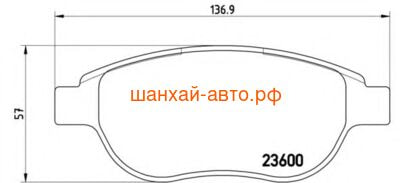   Geely Emgrand EC7 Brembo P 61 068 (,  1)