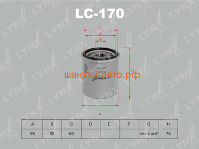   Geely: MK, MK Cross; Lifan: Breez, Smily, Solano, X60, Emgrand EC7 LYNXauto LC-170