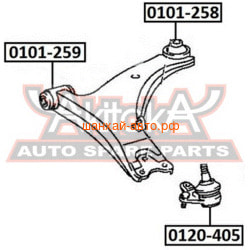   Geely Vision, Emgrand EC7, Lifan Solano Asva 0120-405